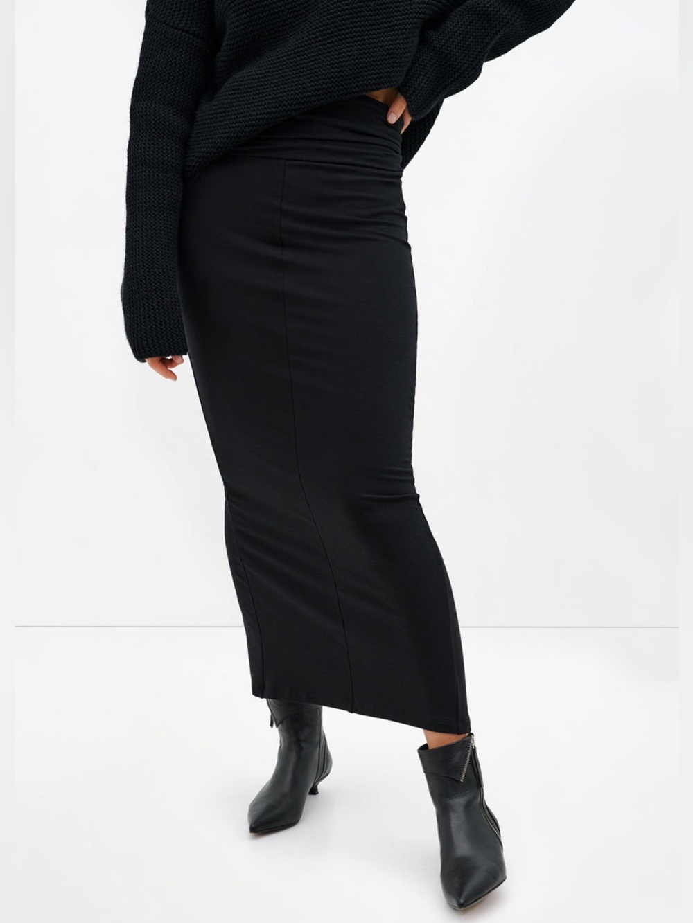 Marcella NYC Belmont Skirt European French Terry Stretch Small - Picture 2 of 15